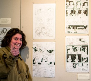 Anna Sellheim with her pages