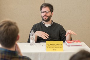 Bill Kartalopoulos talking on the panel