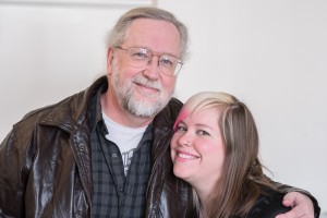 Steve Bissette with former student Jen Vaughn.