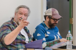 Stephen R. Bissette pointing at the camera man! Faux pas.