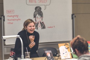Sometimes visiting artists have too much fun giving their talk. 