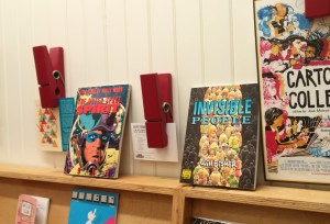 Two special Eisner picks on display in the library.
