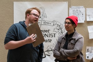 Luke with Sophie Yanow, fellow for 2014-15 and graduate of the Class of '16