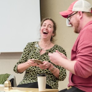 Jen Hayden wasn't fooled by Luke being serious for an instant.
