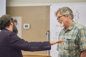 Woodring and fellow Liniers in what must be a fascinating conversation