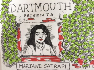 Laura Martin's doodle from Satrapi's talk.