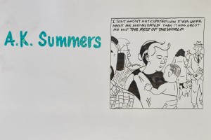 A. K. Summers' name board drawn by Luke Howard