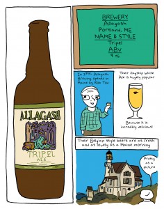 Allgash Tripel Ale beer review page 1 by Em Sauter