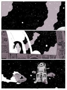 Page from On a Sunbeam by Tillie Walden