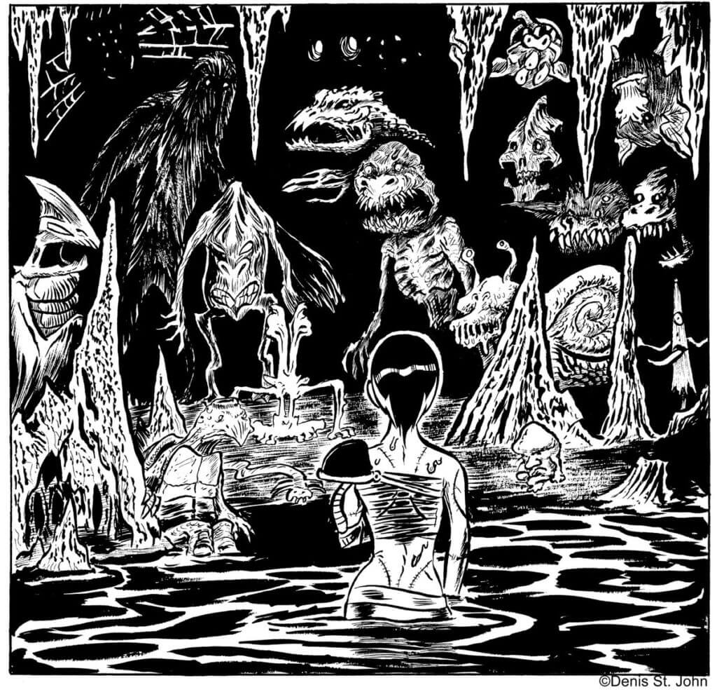 Monster art by Denis St. John