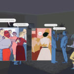 A panel from Here by Richard McGuire.