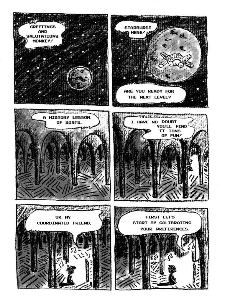 Astral Birth Canal page by Reilly Hadden