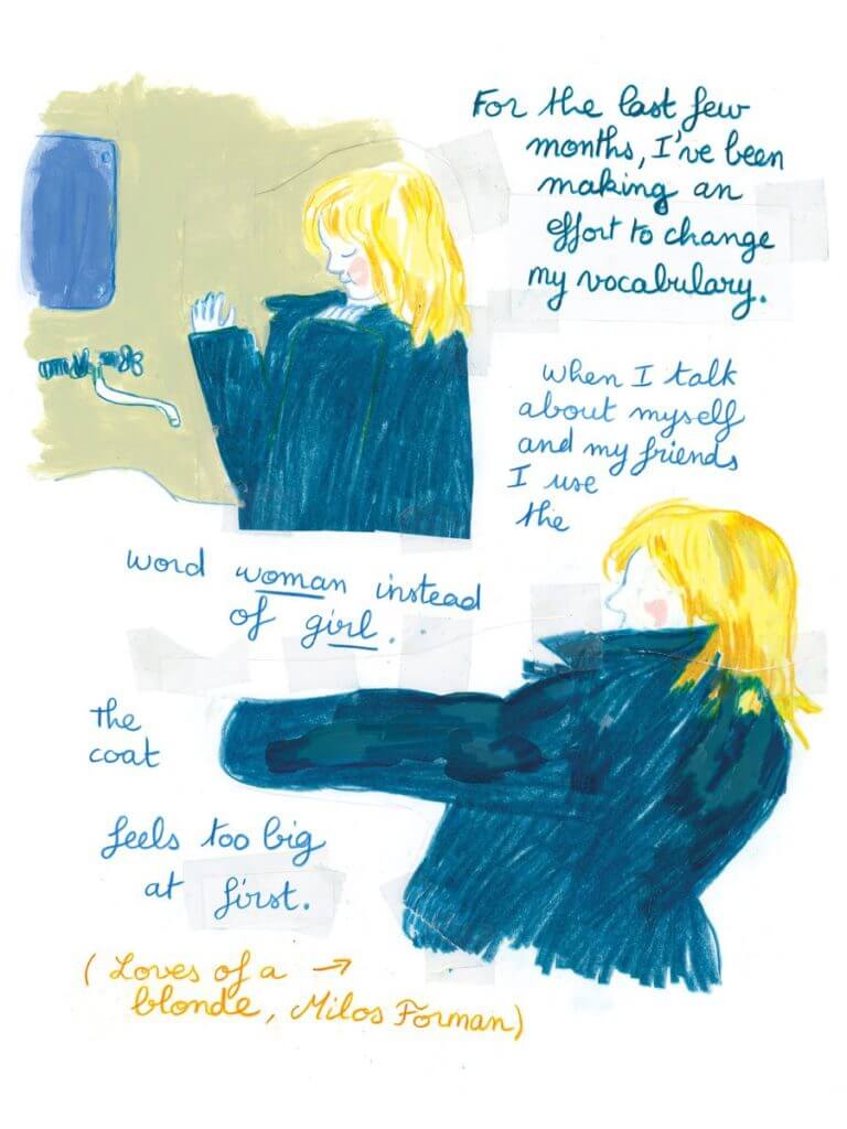 Page from This Woman's Work by Julie Delporte