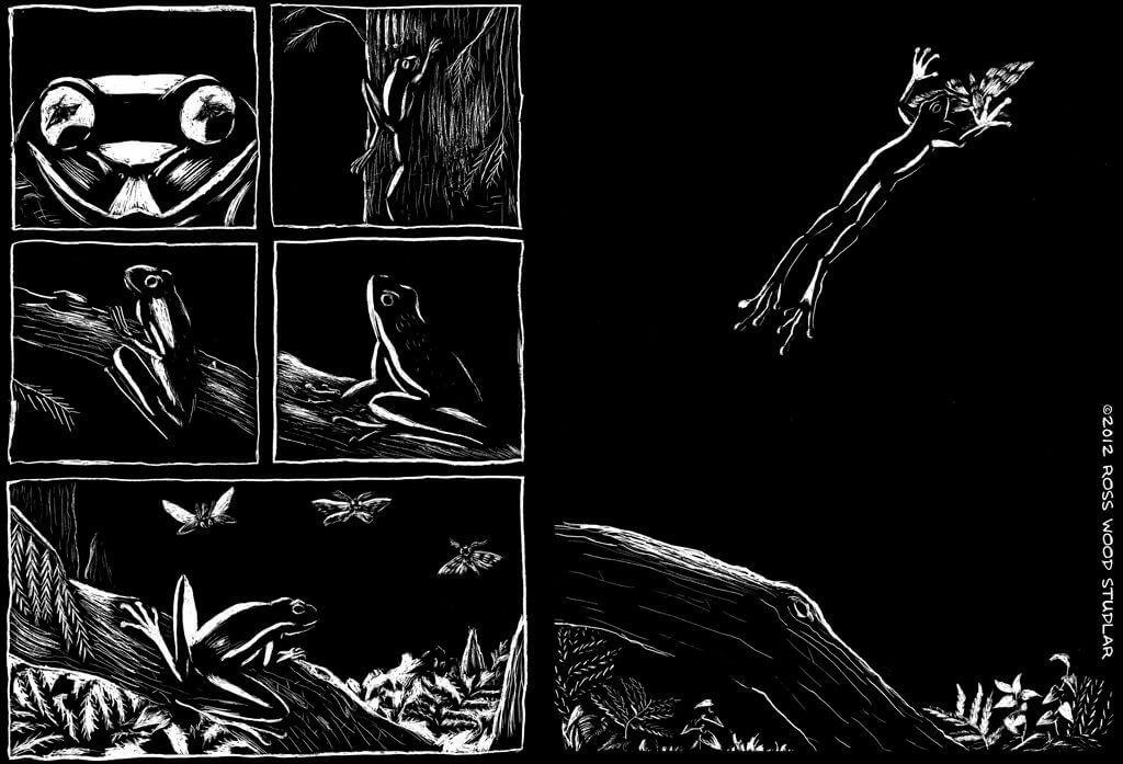 comic page by Ross Wood Studlar