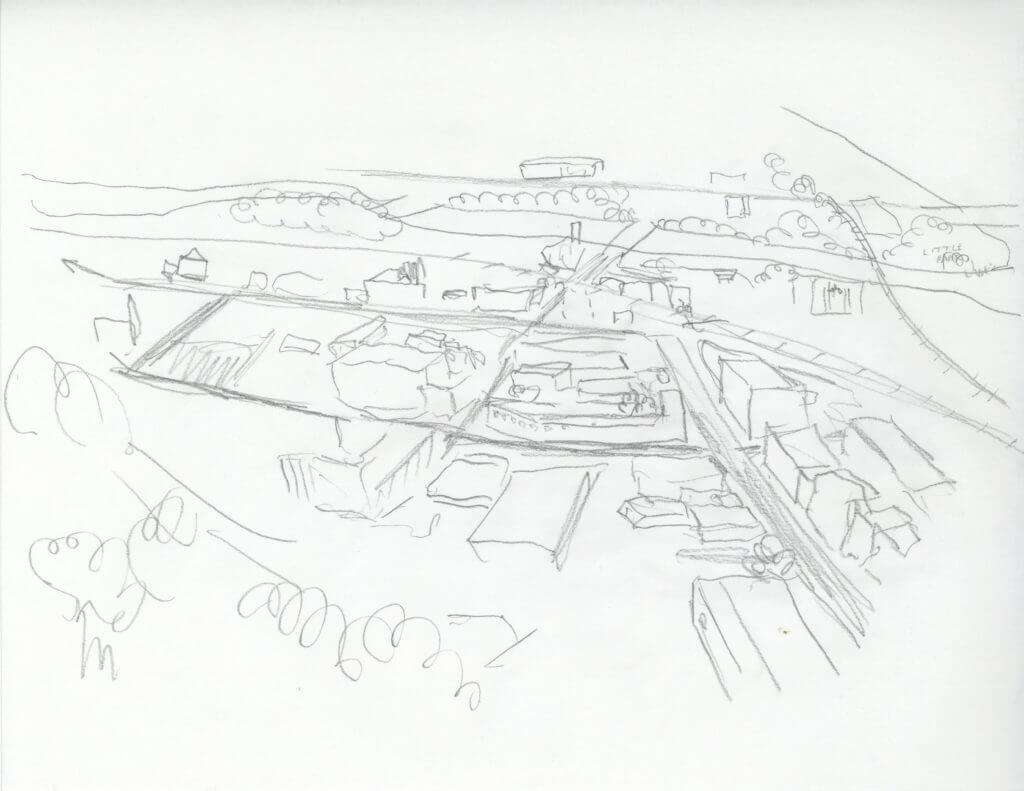 Pencils for map of White River Juction by Dan Nott