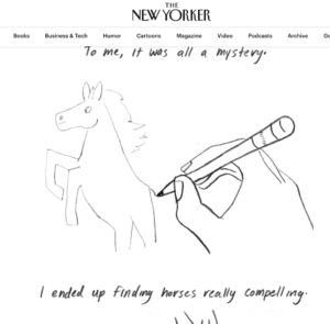 Emma Hunsigner How To Draw A Horse (The New Yorker)