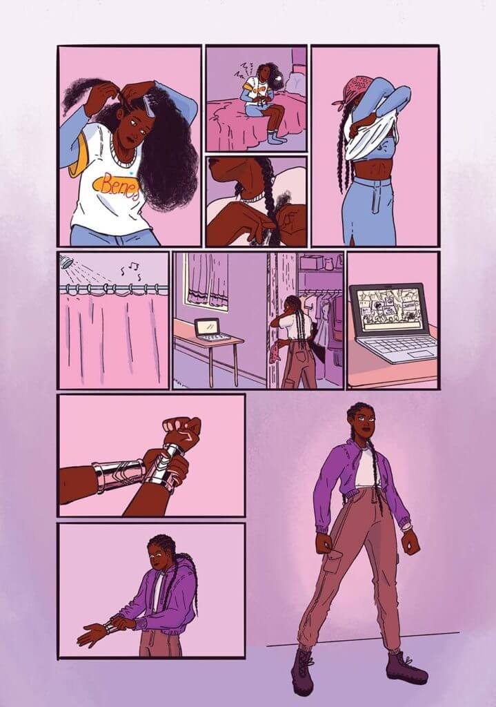 Page from Nubia: Real One, illustrated by Robyn Smith